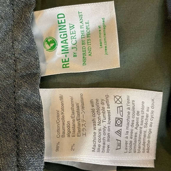 NEW J. Crew Men's 10.5" Stretch Chino Flat Front Shorts Sold Out Color Green 34" - Picture 10 of 10